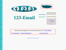 Tablet Screenshot of 123-email.com